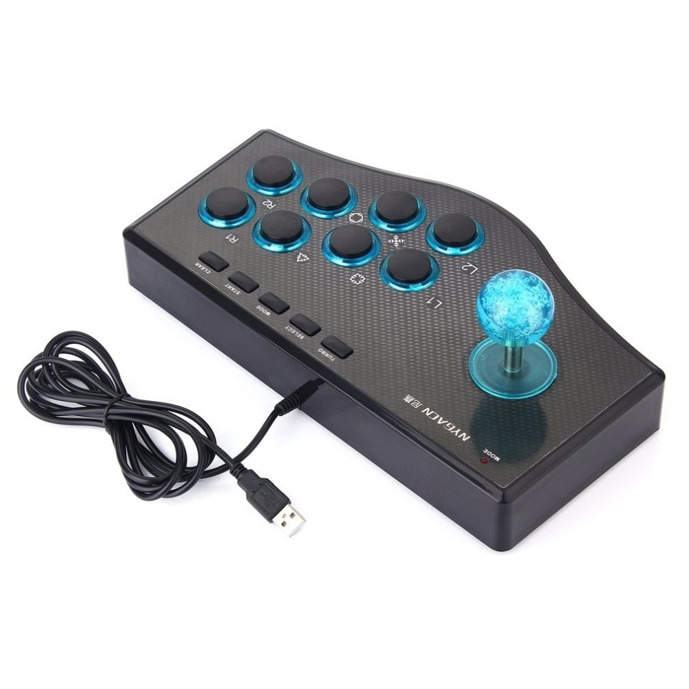 3 in 1 Arcade Fight Joystick Stick for Computer PC and PS3 USB Wired Game Controller - 1