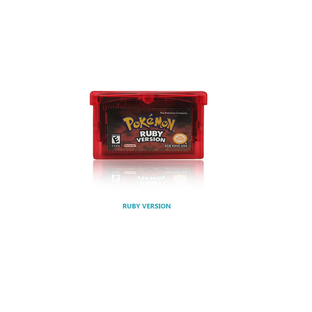 32 Bit Video Game Cartridge Console Card for Pokemon GBA Emerald Ruby Sapphire with Shiny Label Gamin Gaming - 1