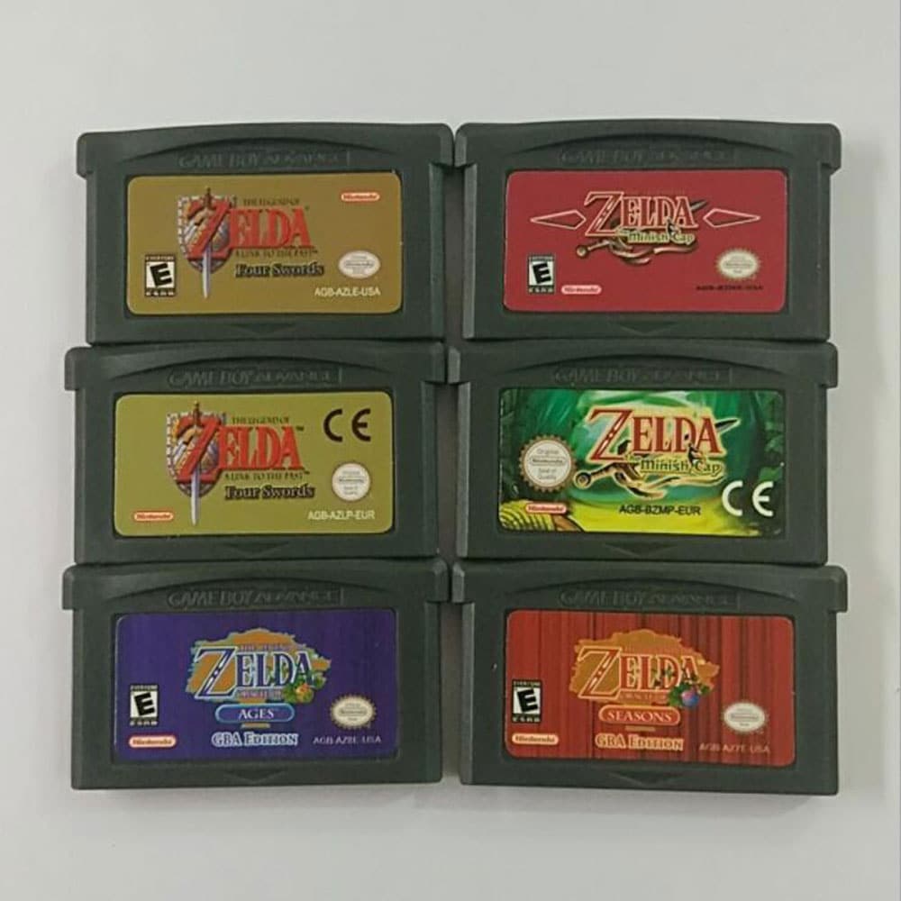 6-Pack Video Game Cartridge Console Card Minish Cap The Legend of Zelda Series  For Nintendo NDSL GBA SP/GB/GBC Gaming - 1