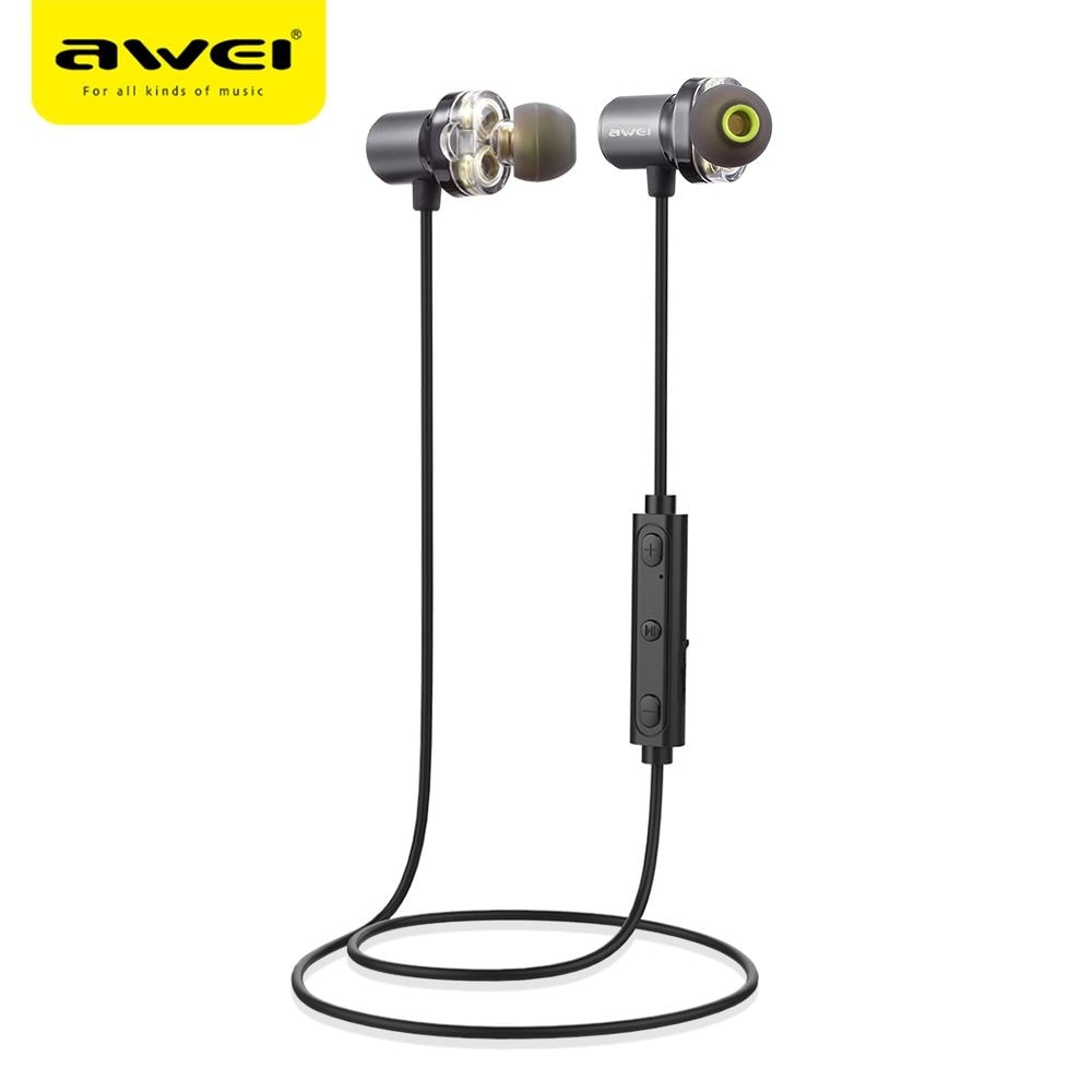 Awei X650BL Magnet Attraction Bluetooth 4.1 Sports Headphones IPX5 Waterproof / Dual Drivers - 1