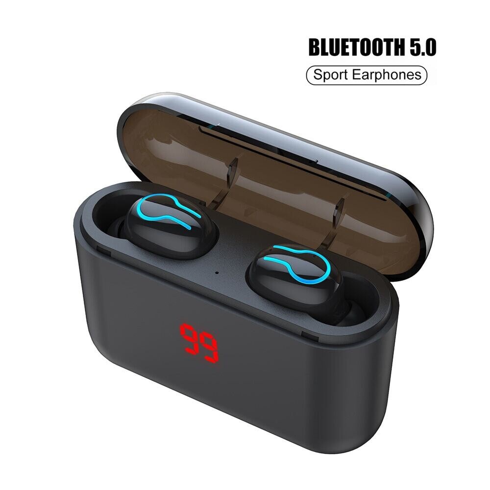 Bluetooth 5.0 Earphone TWS Sport Handsfree Earbuds 3D Stereo Gaming Headset With Charging Box - 1