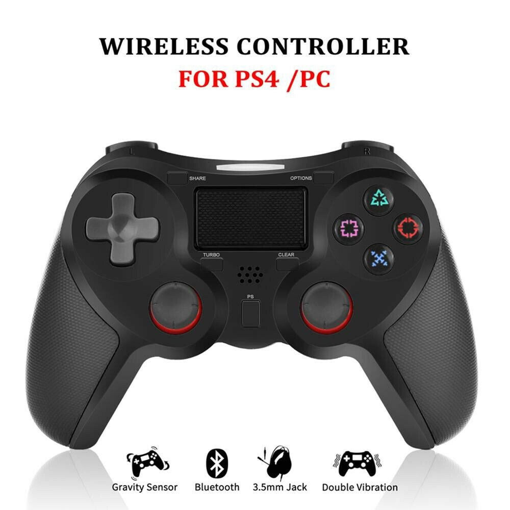 Bluetooth Wireless Gaming Controller Gamepads Joystick For PS4 DualShock - 1