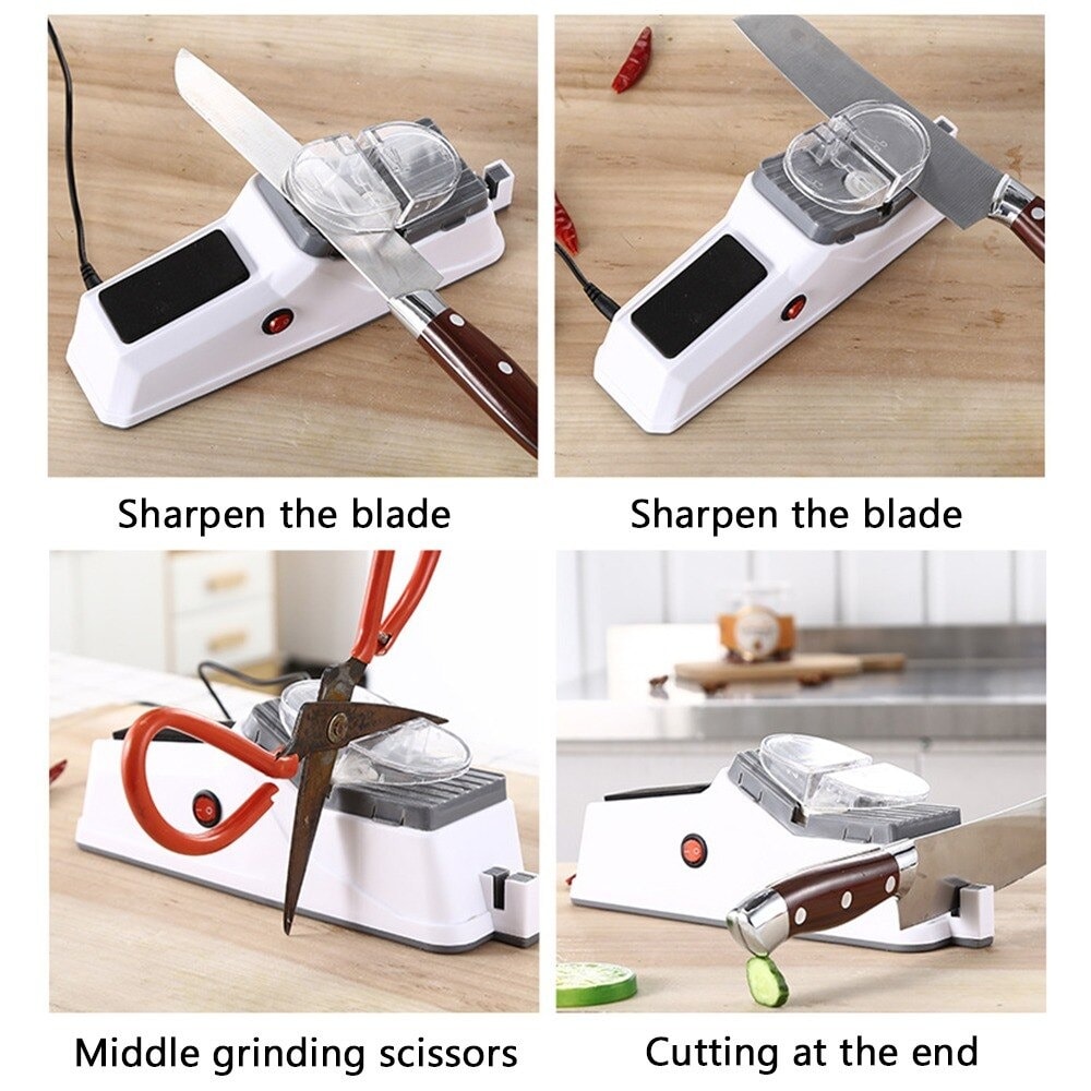 Electric Knives Sharpener Multi-function Sharpener Accessories Kitchen Knives Tool Scissor Sharpening For Kitchen Tool K - 6