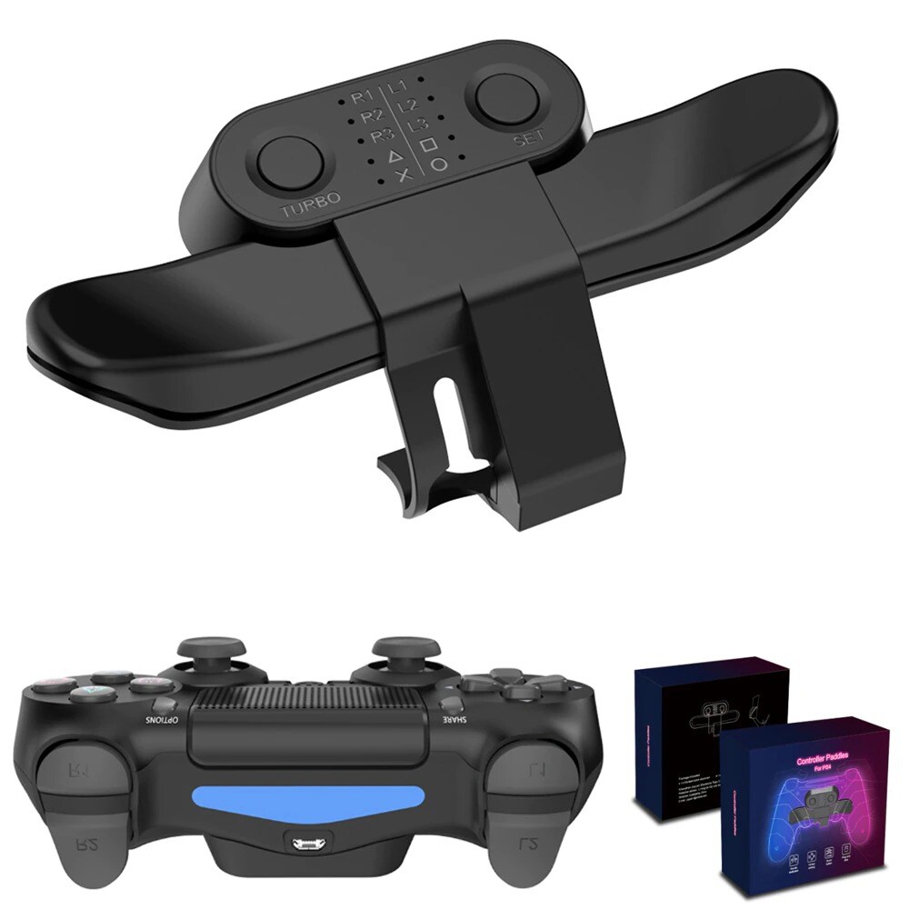 Gamepad Rear Attachment Button For Dualshock Sony Controller with Turbo Stick Black - 1
