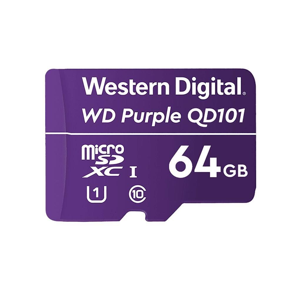 Karta Pamięci Wd Purple Wdd064G1P0C 64Gb Qd101 Ultra Endurance Microsdxc Uhs-1 Class10 - 1
