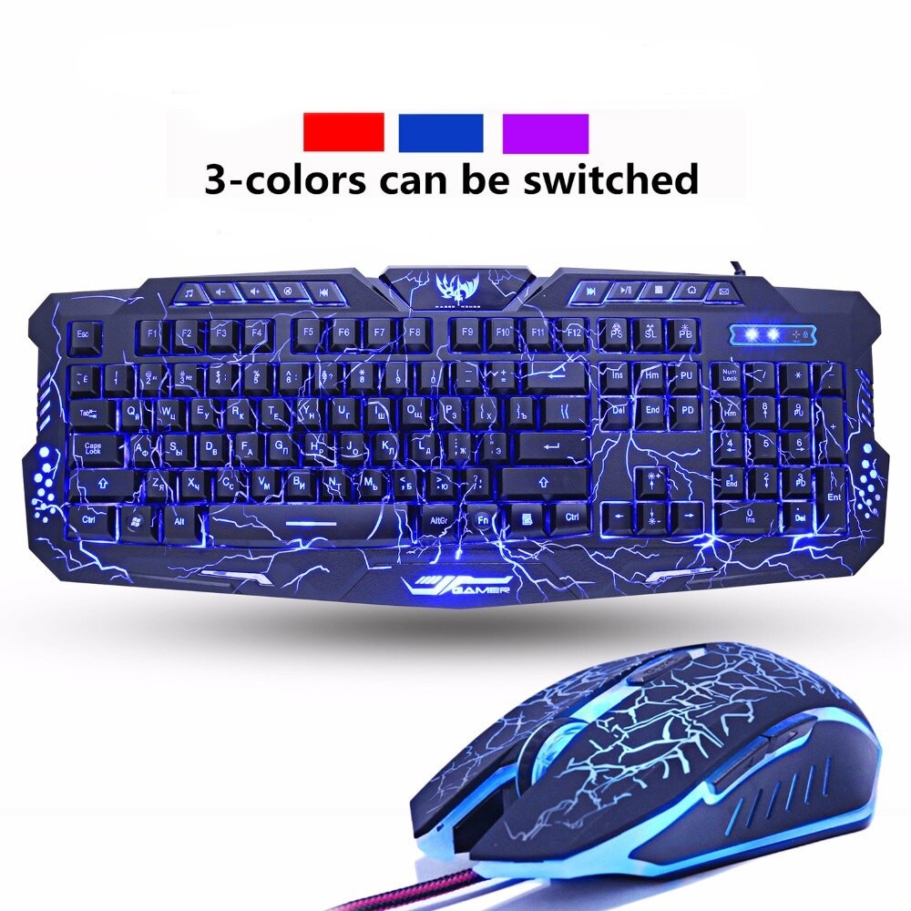 M200 LED Backlight Pro Gaming Keyboard Multi-Color - 1