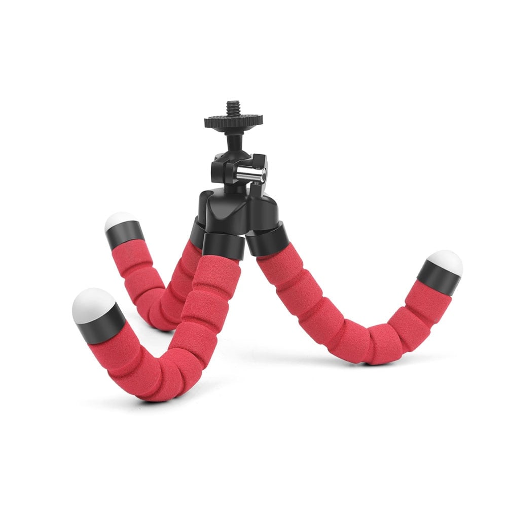Mini Flexible Octopus Tripod for Cameras Red - 3
