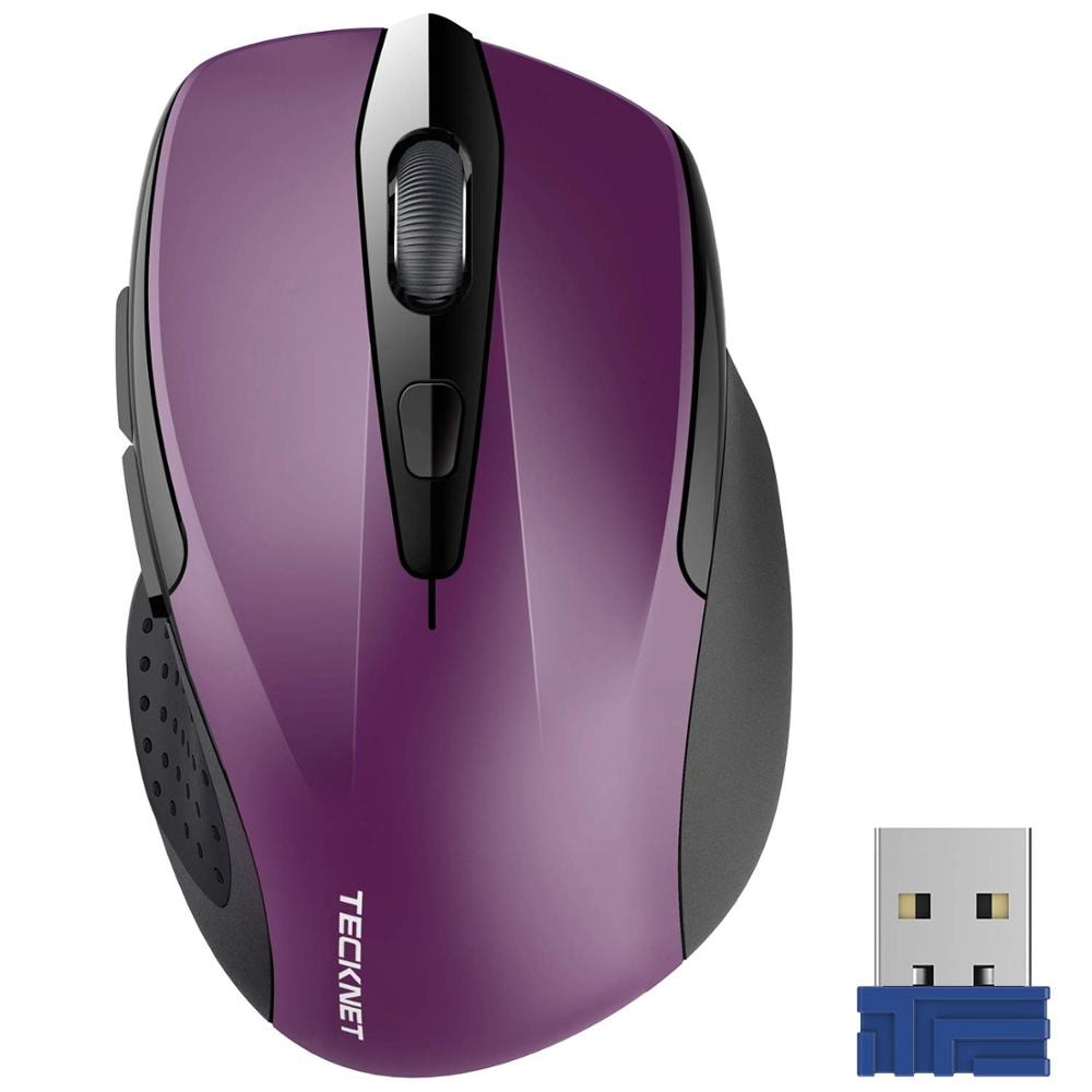 Original TeckNet Pro 2.4G Wireless Mouse 6 Buttons 2600 DPI  Purple - 6