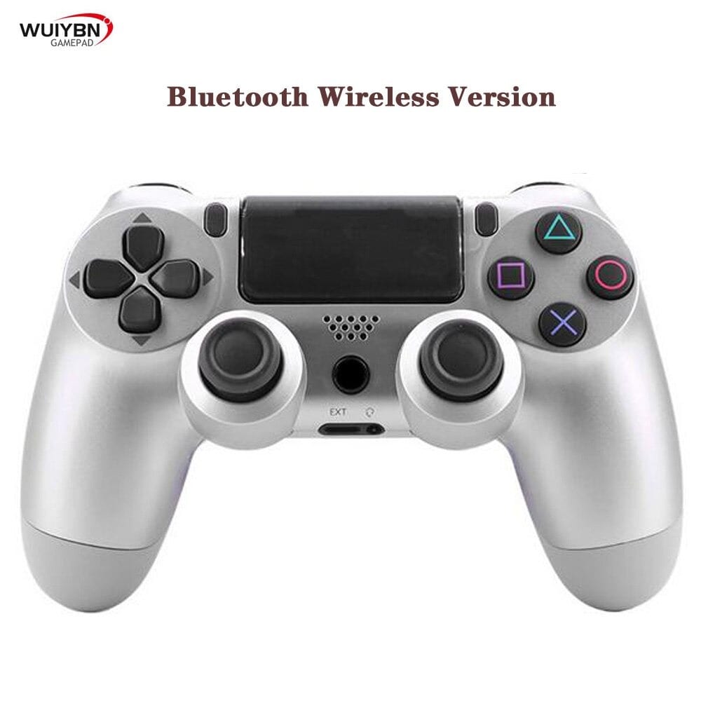 Buy Ps4 Controller Bluetooth Gamepad For Dualshock 4 Wireless Controller For Sony Playstation Pro Slim Pc Android Ios Ipad Silver Cheap G2a Com