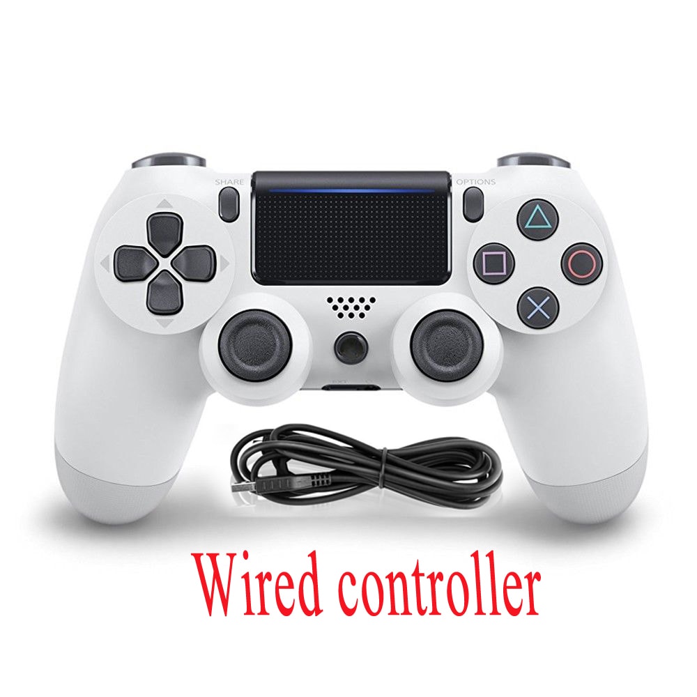 PS4 Wired Controller Dual Shock 4 Gamepad White For Sony Playstation 4 Multi-Color - 1