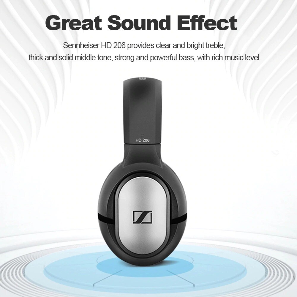 Sennheiser Wired Headphones with Noise Isolation Stereo Bass for Laptop / PS4 / Xbox / Switch / IOS / Android Black - 4