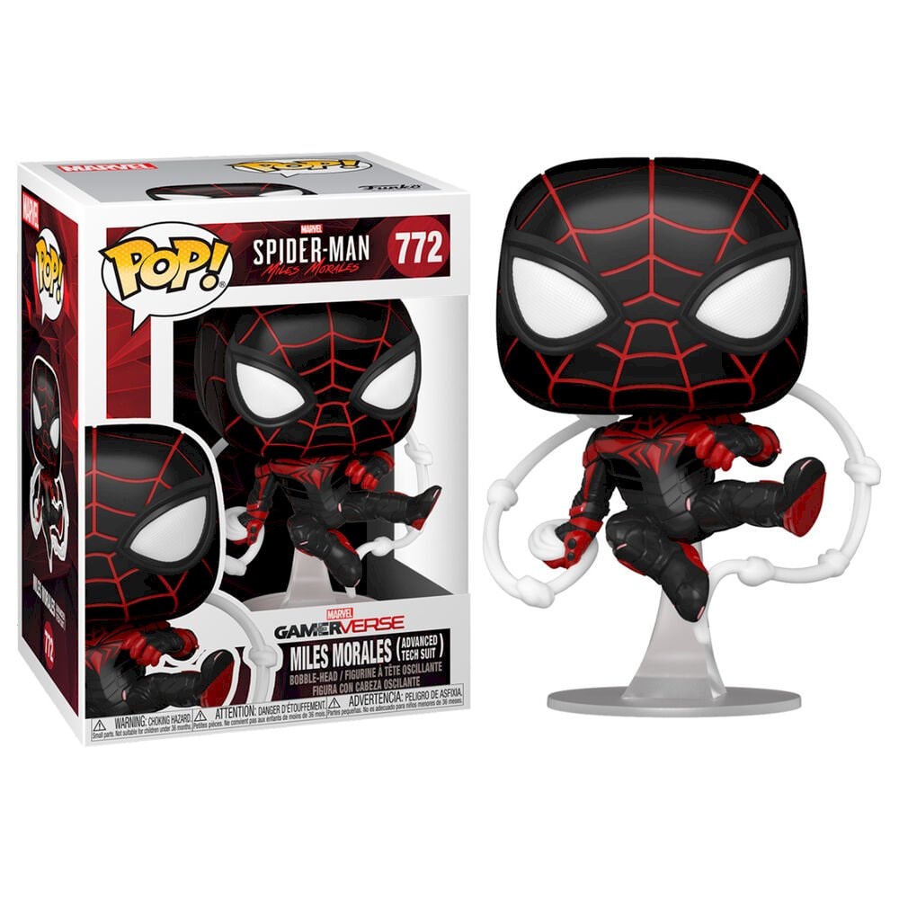 Buy Spider man Funko POP Spiderman Miles Morales Advanced Tech Suit 772 ...