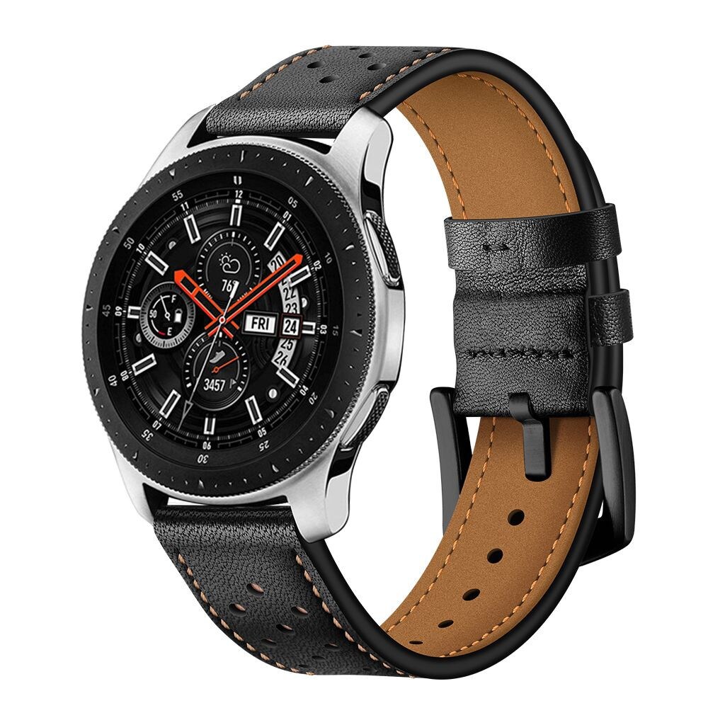 TECH-PROTECT LEATHER SAMSUNG GALAXY WATCH 46MM BLACK - 1