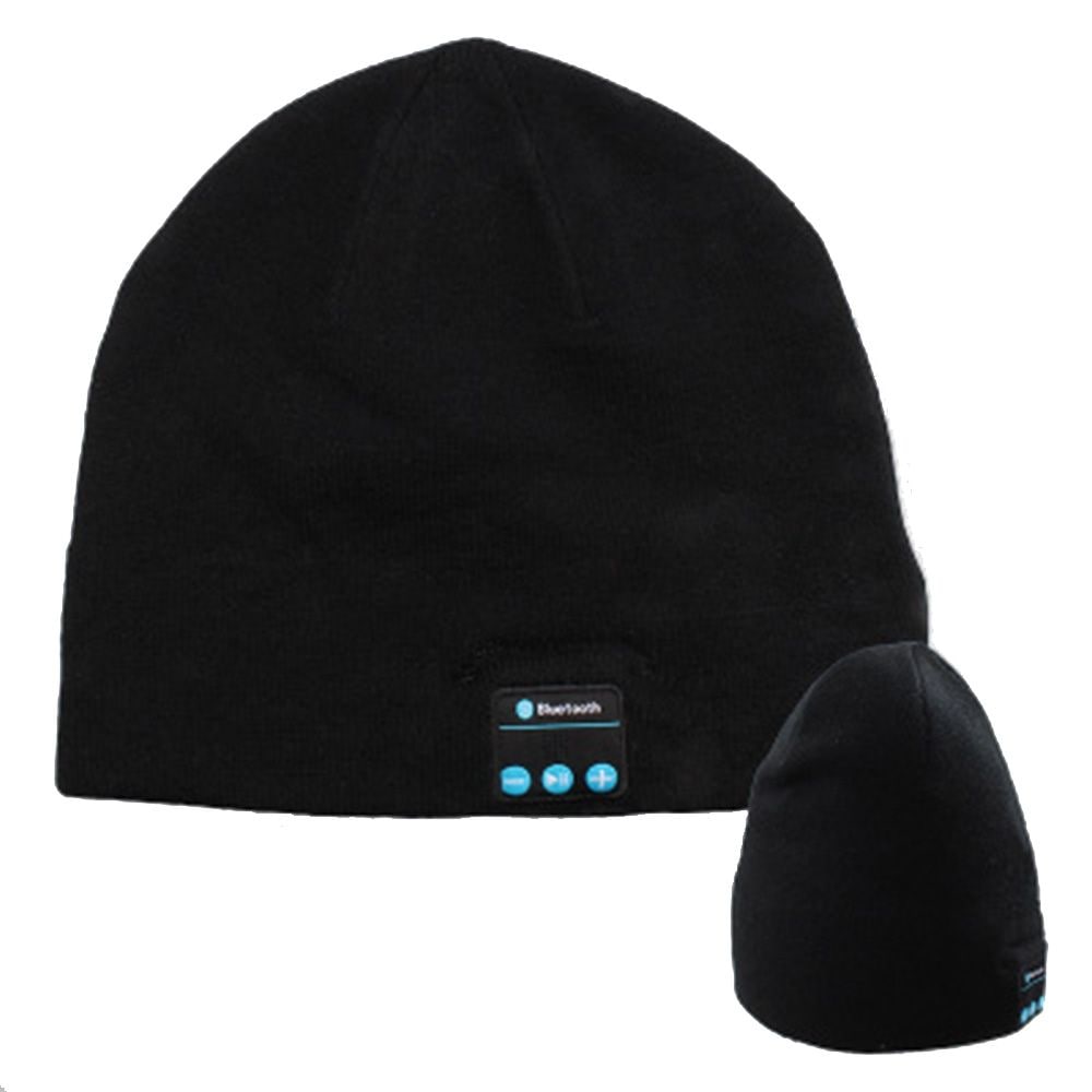 Wireless Headset Smart Cap Bluetooth Soft Warm Beanie Hat Headphone Speaker Mic - 2