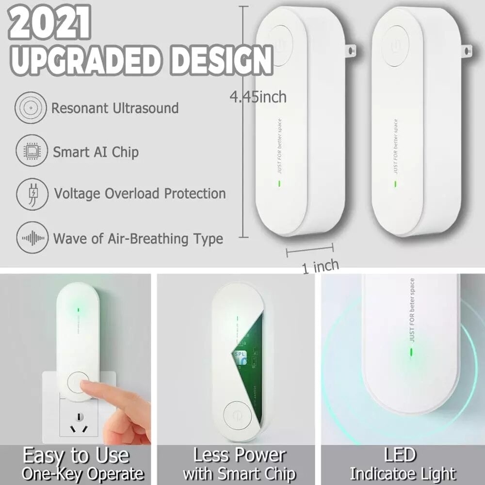 XIAOMI Mijia 2 Pack Ultrasonic Insect Repellent Electronic Mosquito Repellent Mice Spider Cockroach Insecticide Pest Con - 5