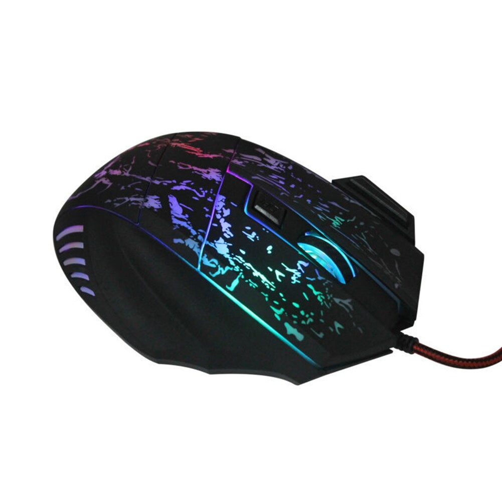 Best Optical Gaming Mouse, USB Wired Multicoloured LED Lighting, For desktop gaming.    Black - 5