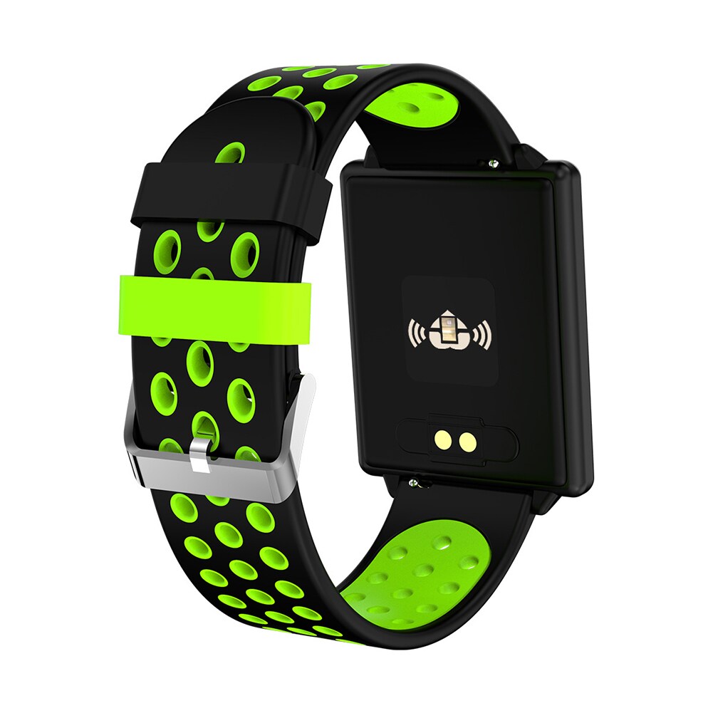 Green Color Screen Smart Bracelet Heart Rate Blood Pressure Detector Information Remind Double Color - 2
