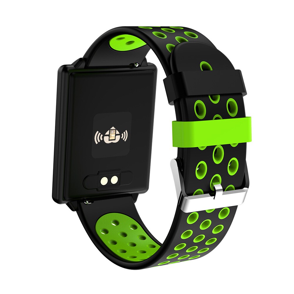 Green Color Screen Smart Bracelet Heart Rate Blood Pressure Detector Information Remind Double Color - 3