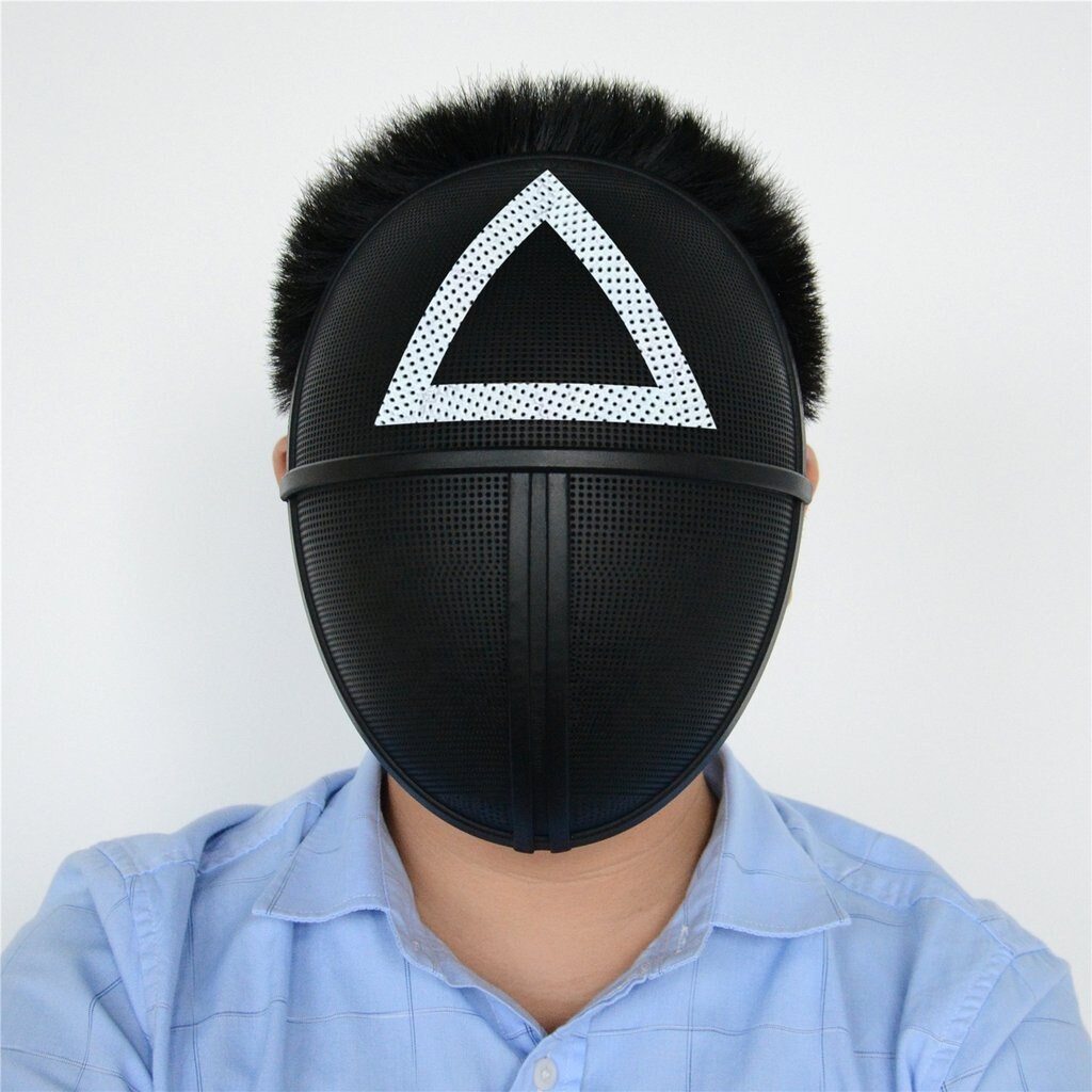 Buy Squid Game Soldier Mask Triangle Black Cheap
