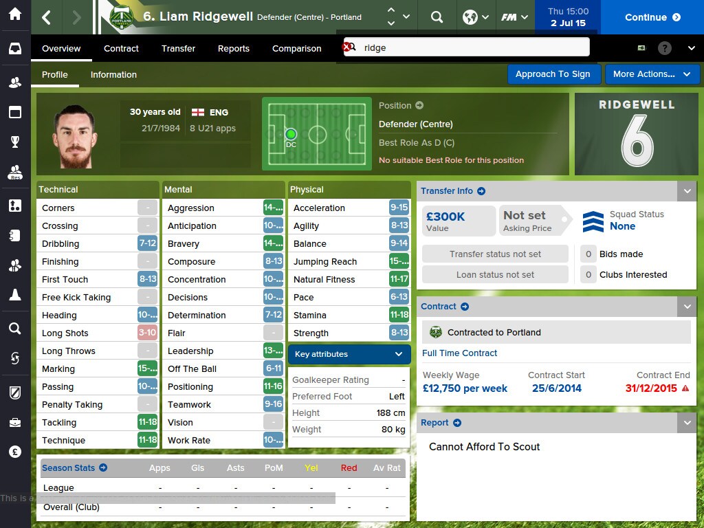Football Manager 16 Touch Mode Attribute Masking Steam Gift Global