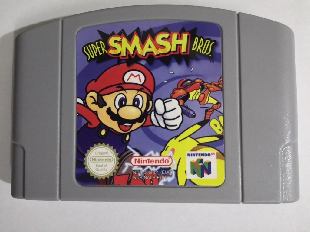Super SMASH BROS Video Game Cartridge Console Card for Nintendo N64 EU PAL Version English Language Gaming - 1