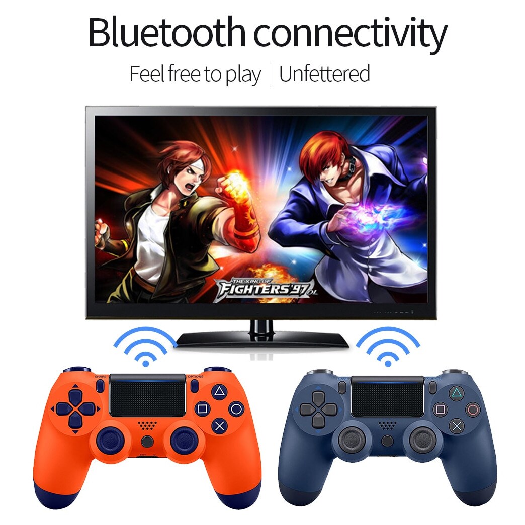 Wireless Controller for all SONY PS4 Consoles with GIFT 2 Thumb Grips for Dualshock 4 V2 Black - 5