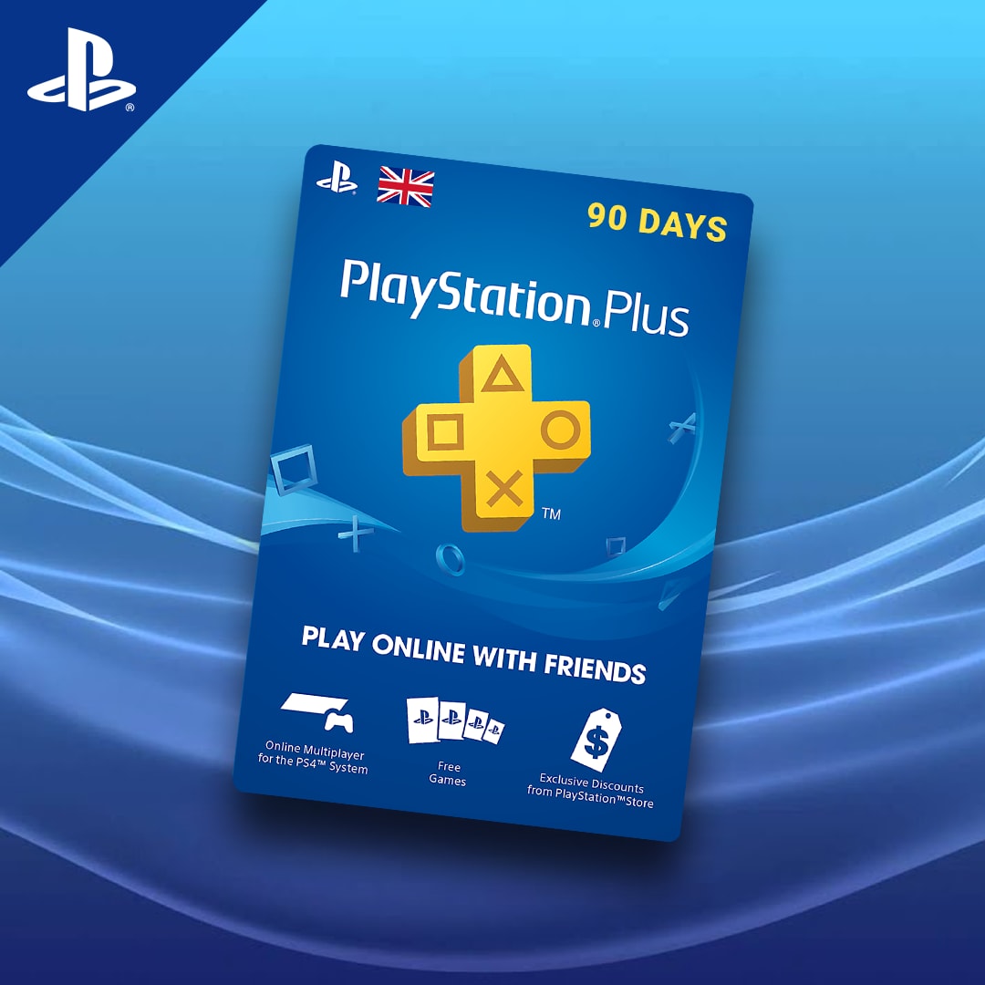 Playstation Plus CARD PSN UNITED 90 Days PSN UNITED KINGDOM
