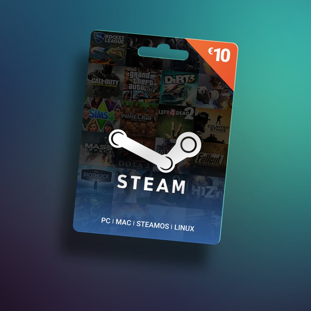 Steam Gift Card 10 EUR - Steam Key - For EUR Currency Only