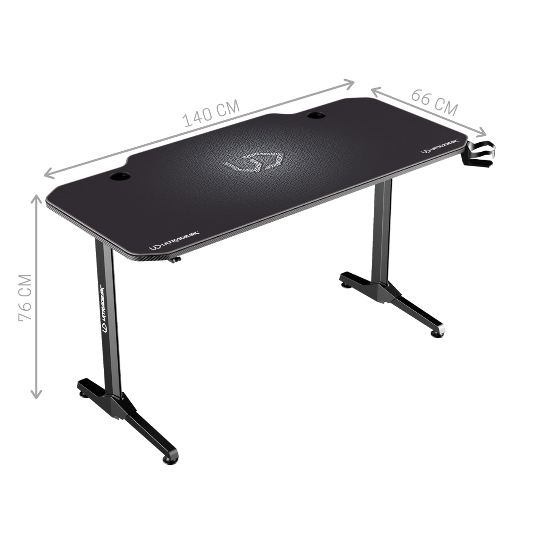 ULTRADESK FRAG WHITE - gaming desk 140x66 cm Gaming - 5