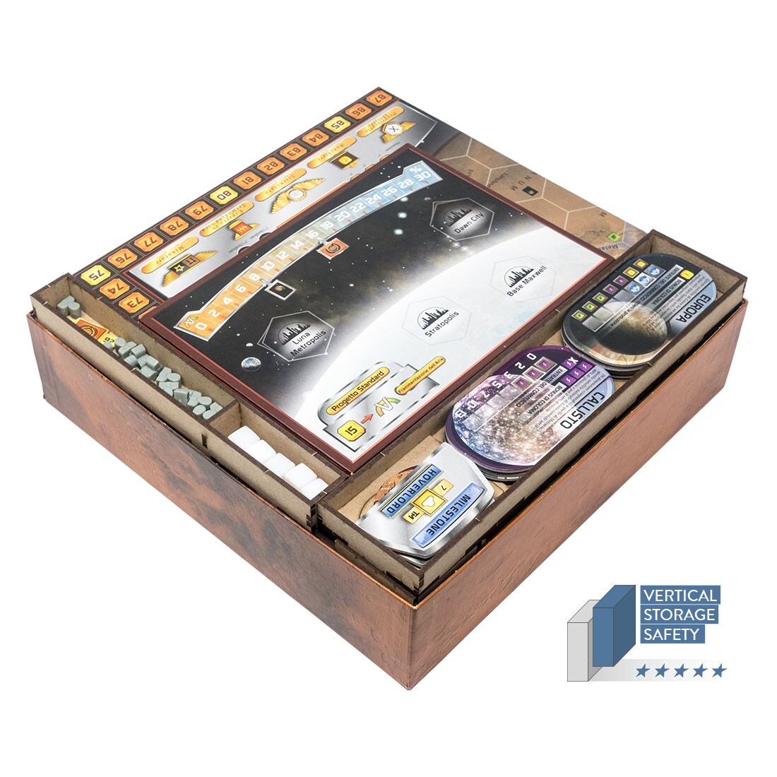 Terraforming Mars – All In One Box Plus Player Boards Set Organizer Insert +Lifted Base - 2