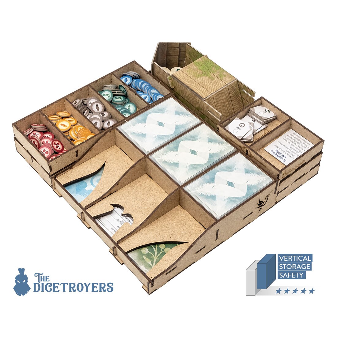 Wingspan (Base Game Or With European exp) + optional dice tower Organizer Insert - 1