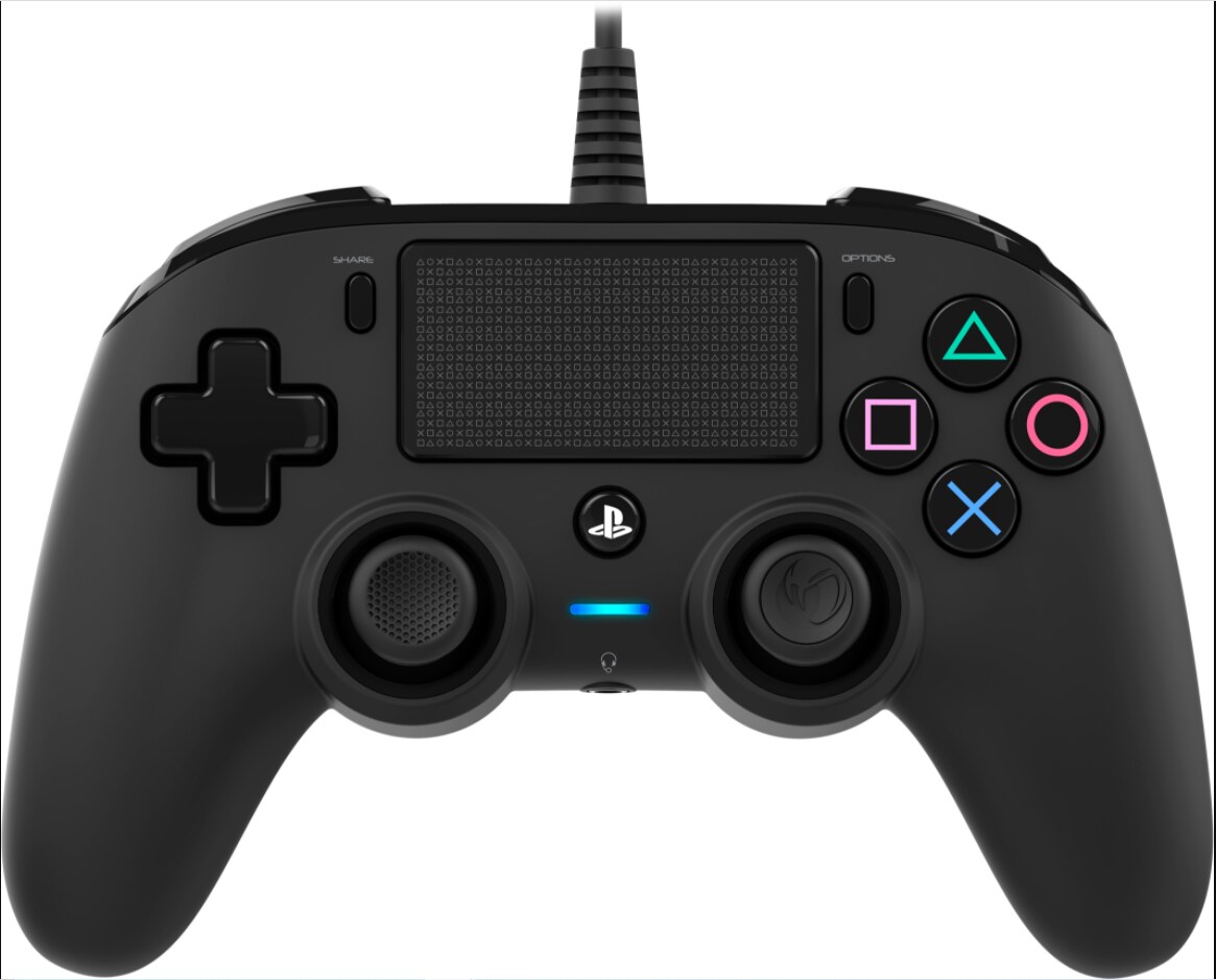 Nacon PS4  Black Wired Compact Controller Black - 2