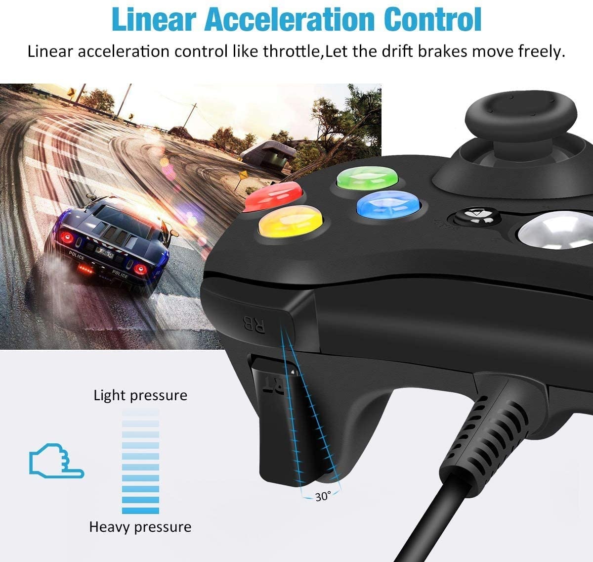 Buy USB Wired Controller Game Accessories Gamepad Joypad Joystick For