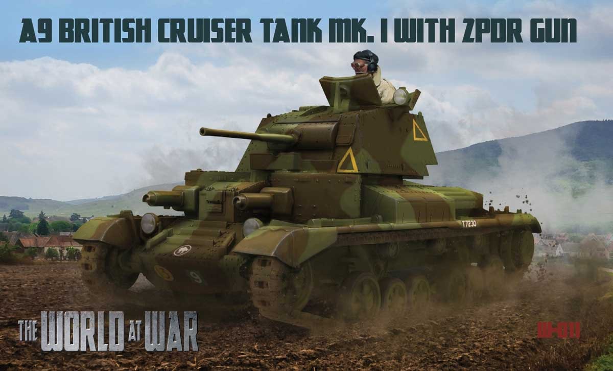 IBG Models WAW011 1:72 A9 British Cruiser Tank Mk.I with ZPDR gun - 1