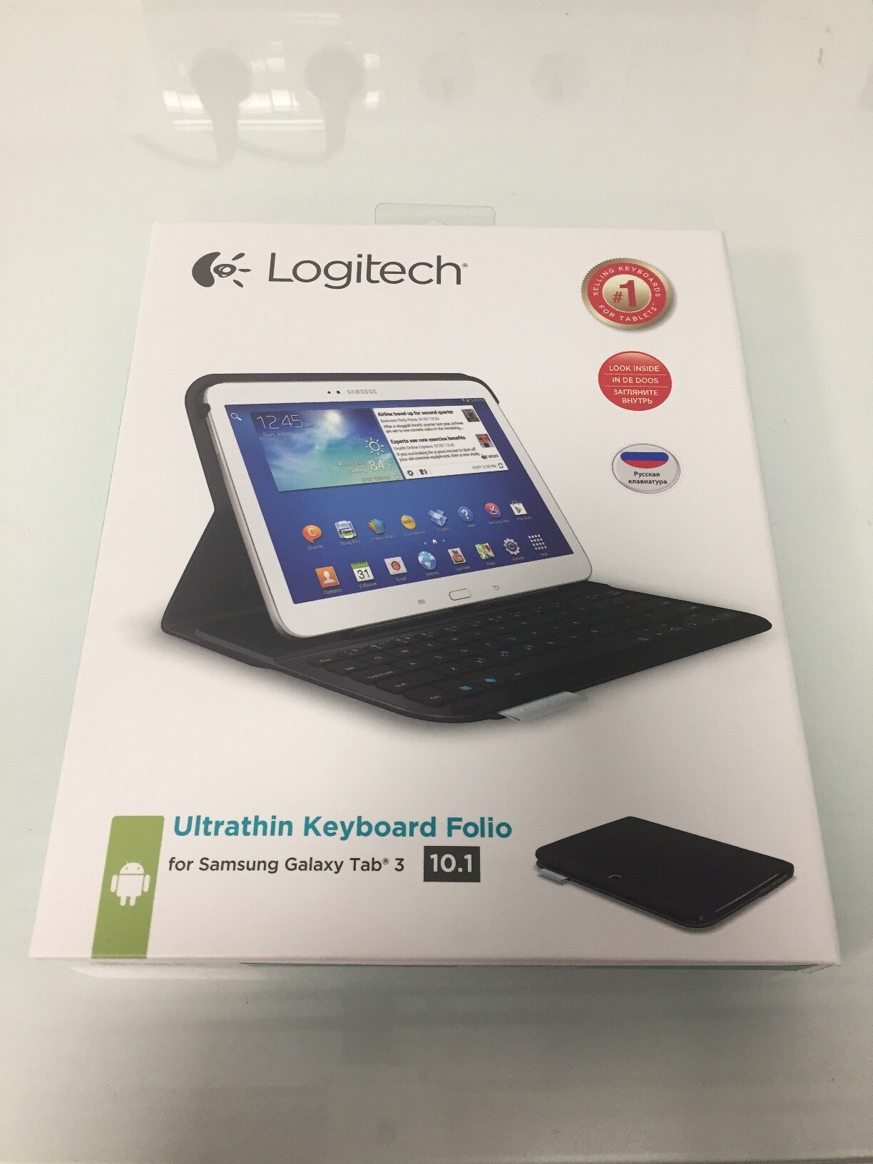 Logitech Keyboard Folio for Galaxy Tab3 10 (Russian Layout) - 1