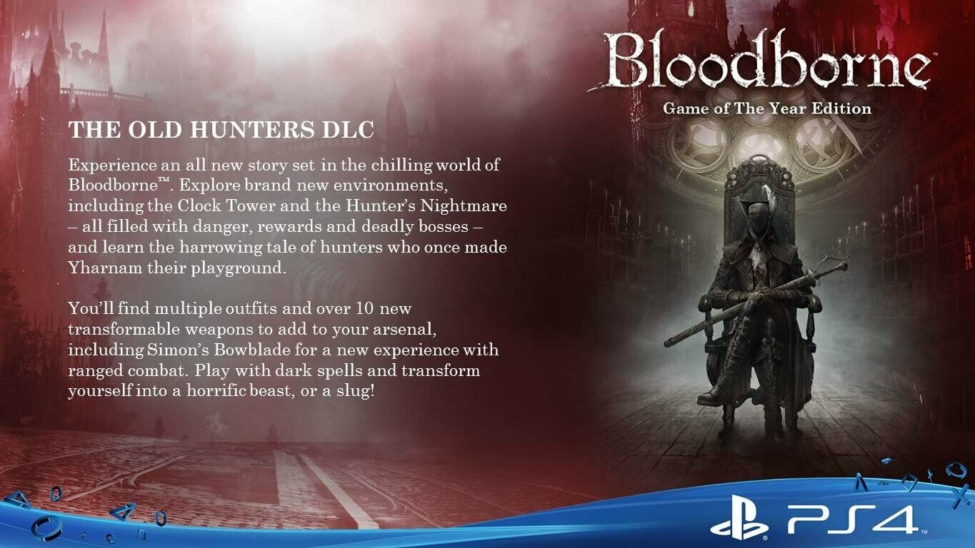 BloodBorne - Game of the Year Edition PS4 - Hardcopy - Brand new & Sealed PS4 Gaming - 2