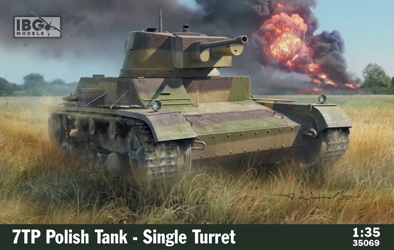 IBG Models 35069 1:35 7TP Polish Tank Single Turret - 1