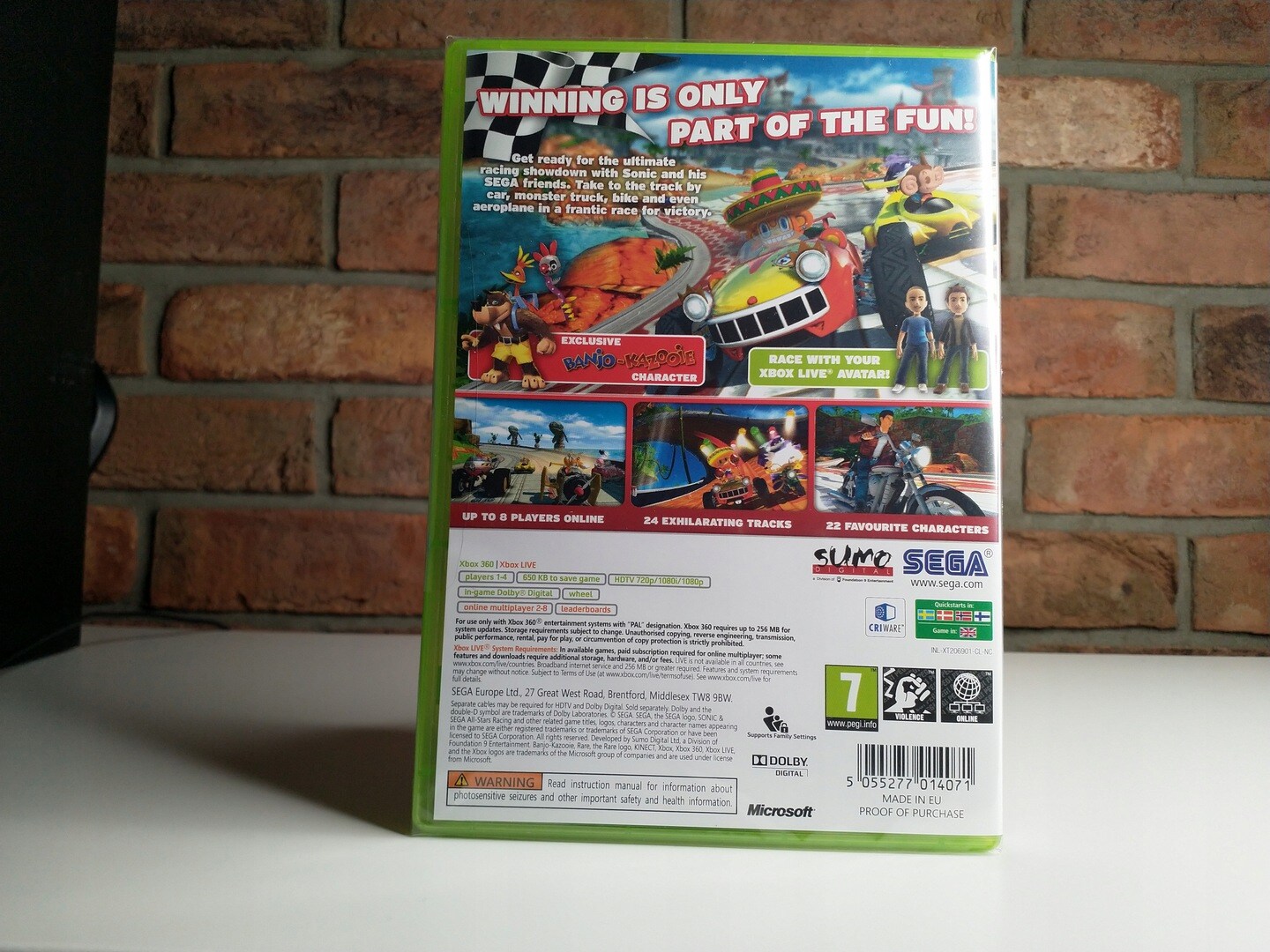Sonic and SEGA All-Stars Racing Nowa Gra Wyscigi Plyta DVD BOX Xbox 360 - 4