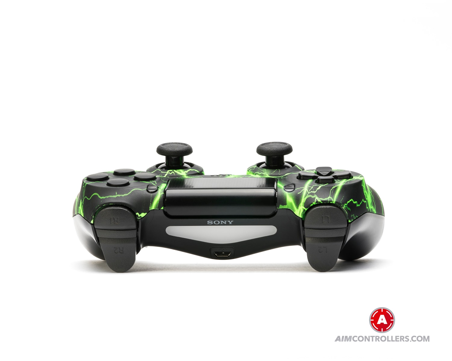 AimControllers Custom Dualshock 4 Aim Storm Green with 4 Paddles. - 2