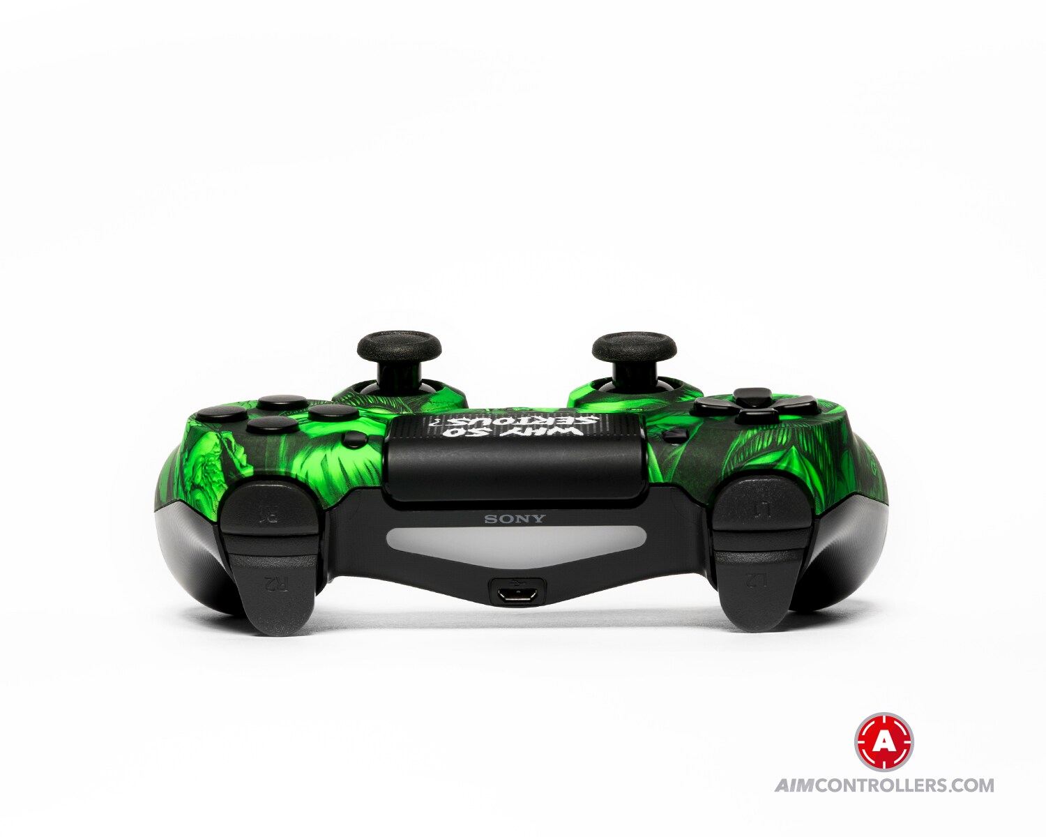 AimControllers Custom Dualshock 4 Joker Green with 4 Paddles. - 2