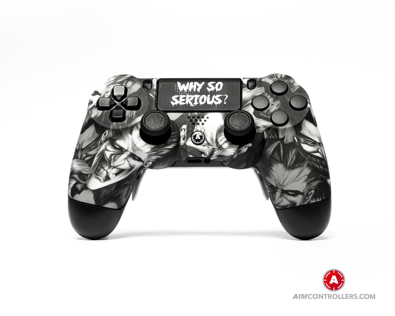 AimControllers Custom Dualshock 4 Joker White with 4 Paddles. - 1