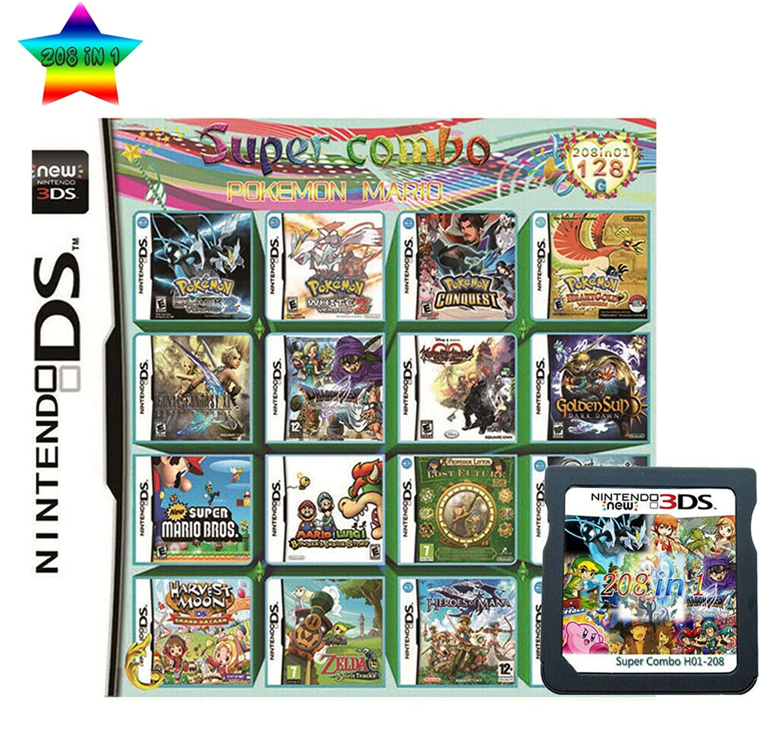 ik ben verdwaald fout werkwoord Buy 208 In 1 Video Game Compilation Card For Nintendo DS/3DS/2DS Console  Nintendo 3DS - Cheap - G2A.COM!