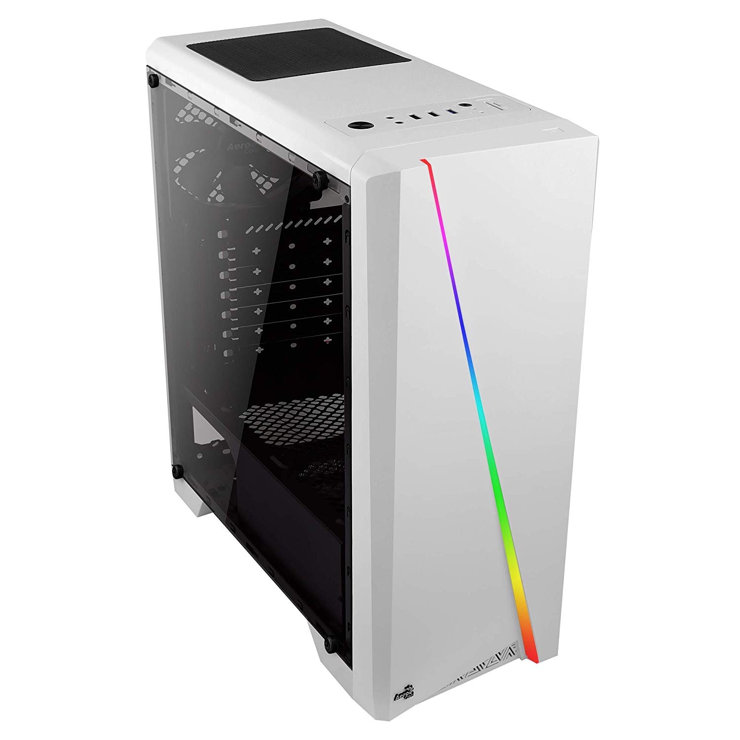 Buy Aerocool CYLONW - PC Computer case (mid tower, ATX, acrylic lateral ...