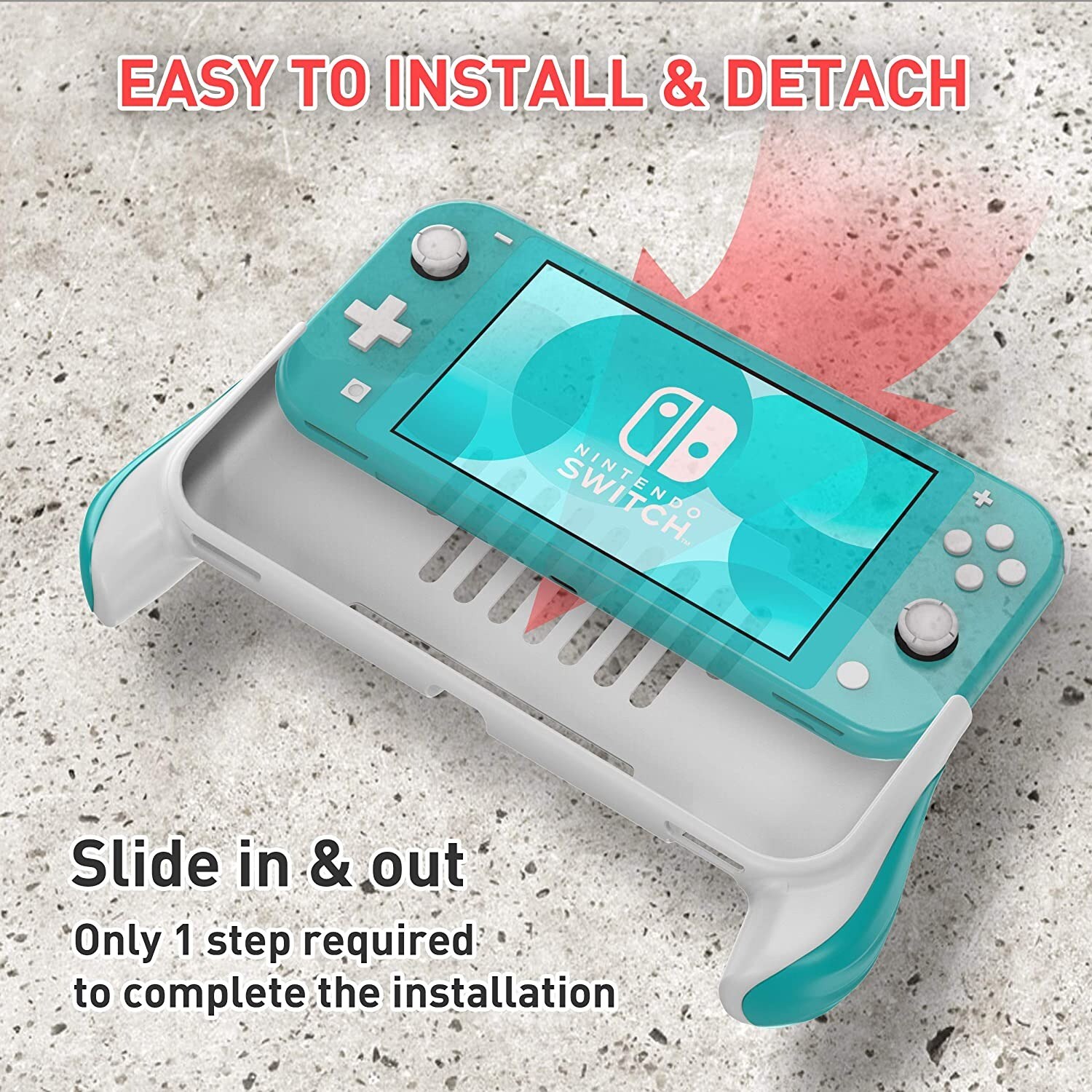 Buy Nintendo Switch Lite Grip Ergonomic Handheld Protective Gaming Case