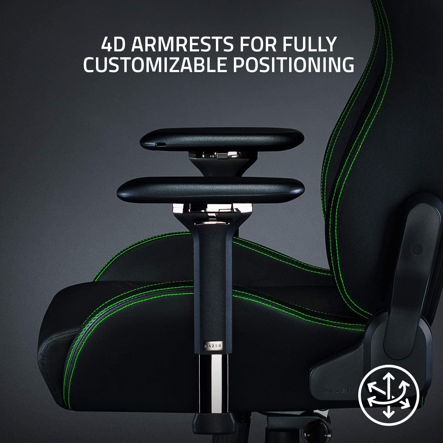 Razer Iskur Gaming Chair with Built-in Lumbar Support Gaming Chair - 5