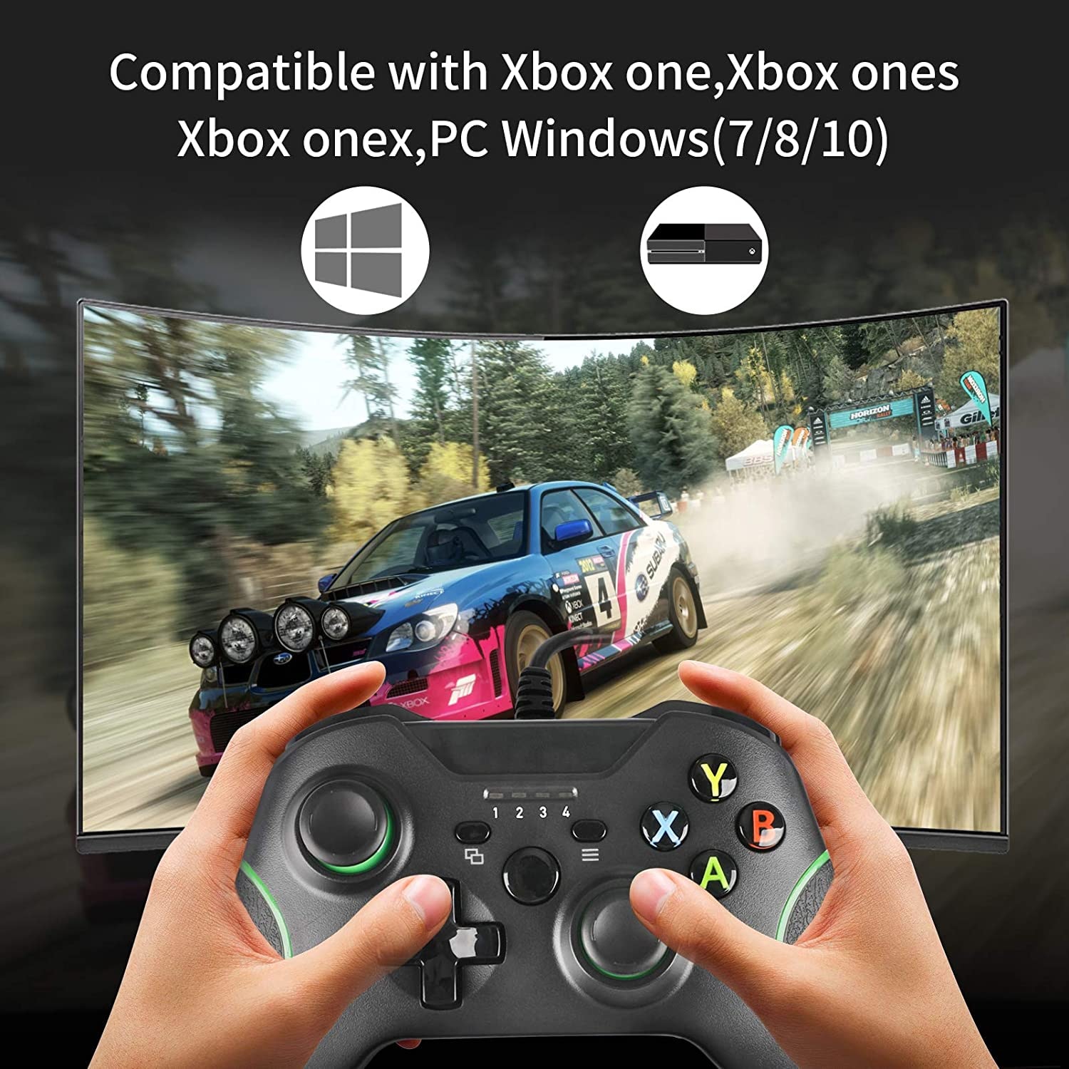 Buy Wired Controller For Xbox One Xbox One Game With Dual Vibration And Audio Jack For Xbox One S X Win7 8 10 Black Cheap G2a Com