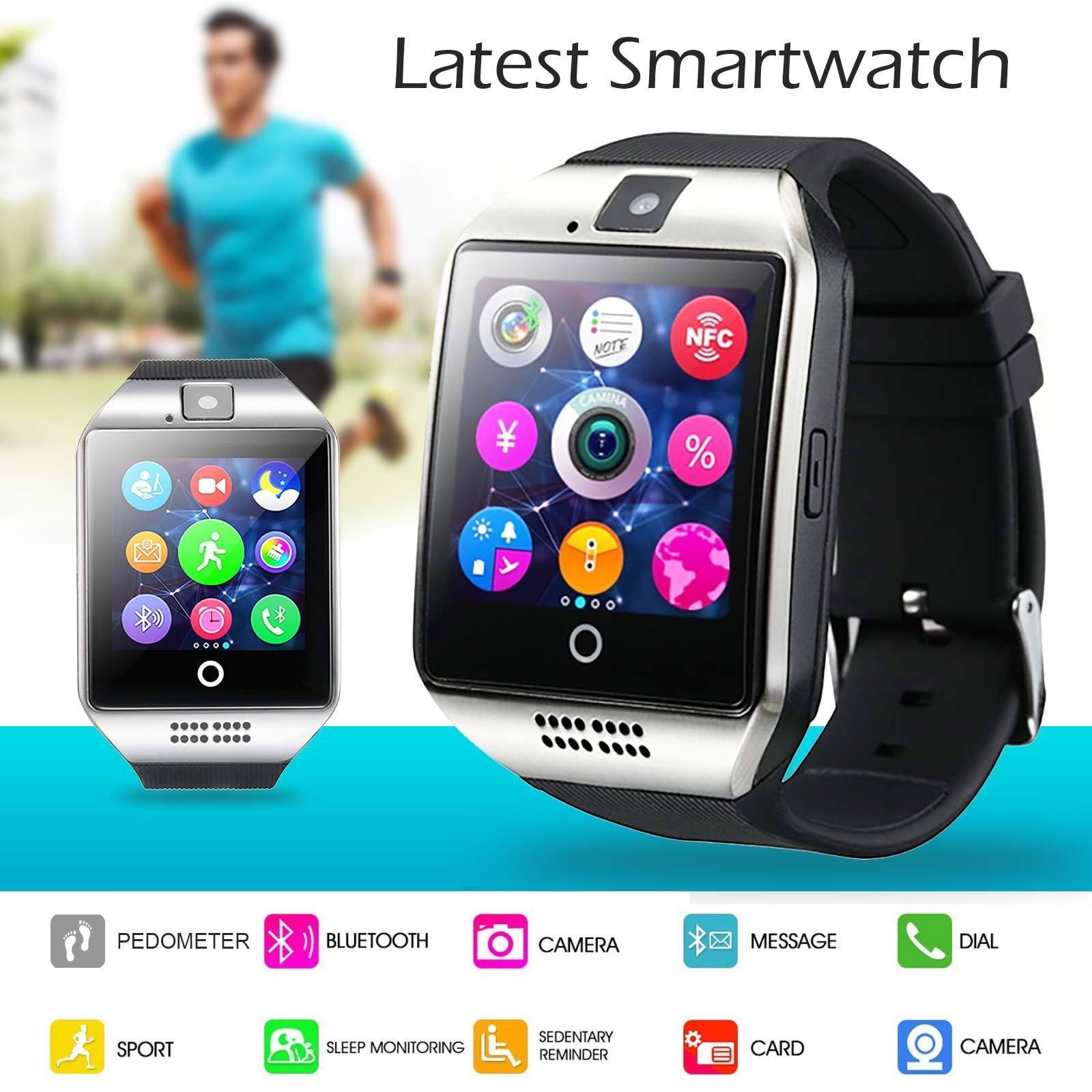 Q18 Smartwatch Phone with Camera TF/SIM Card Slot For Android Samsung and IOS iPhone - 4