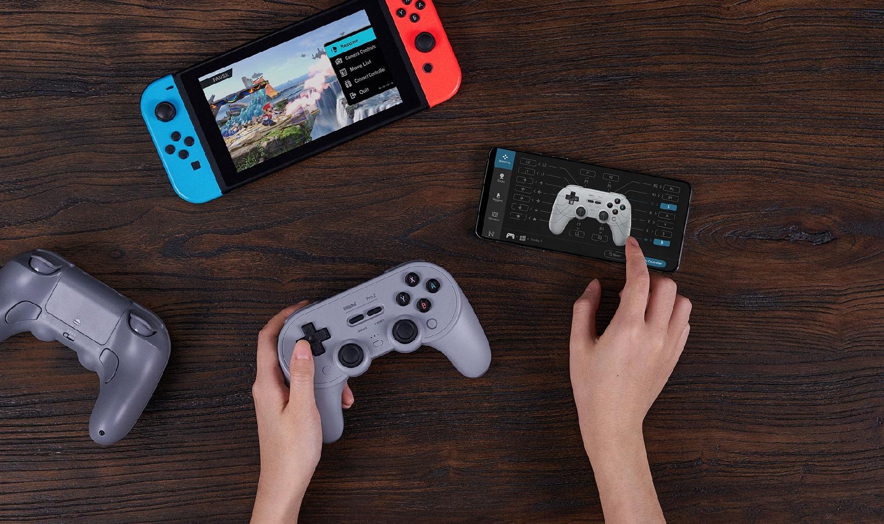 8BitDo Pro 2 Gray Pad Kontroler Android PC Switch - 4