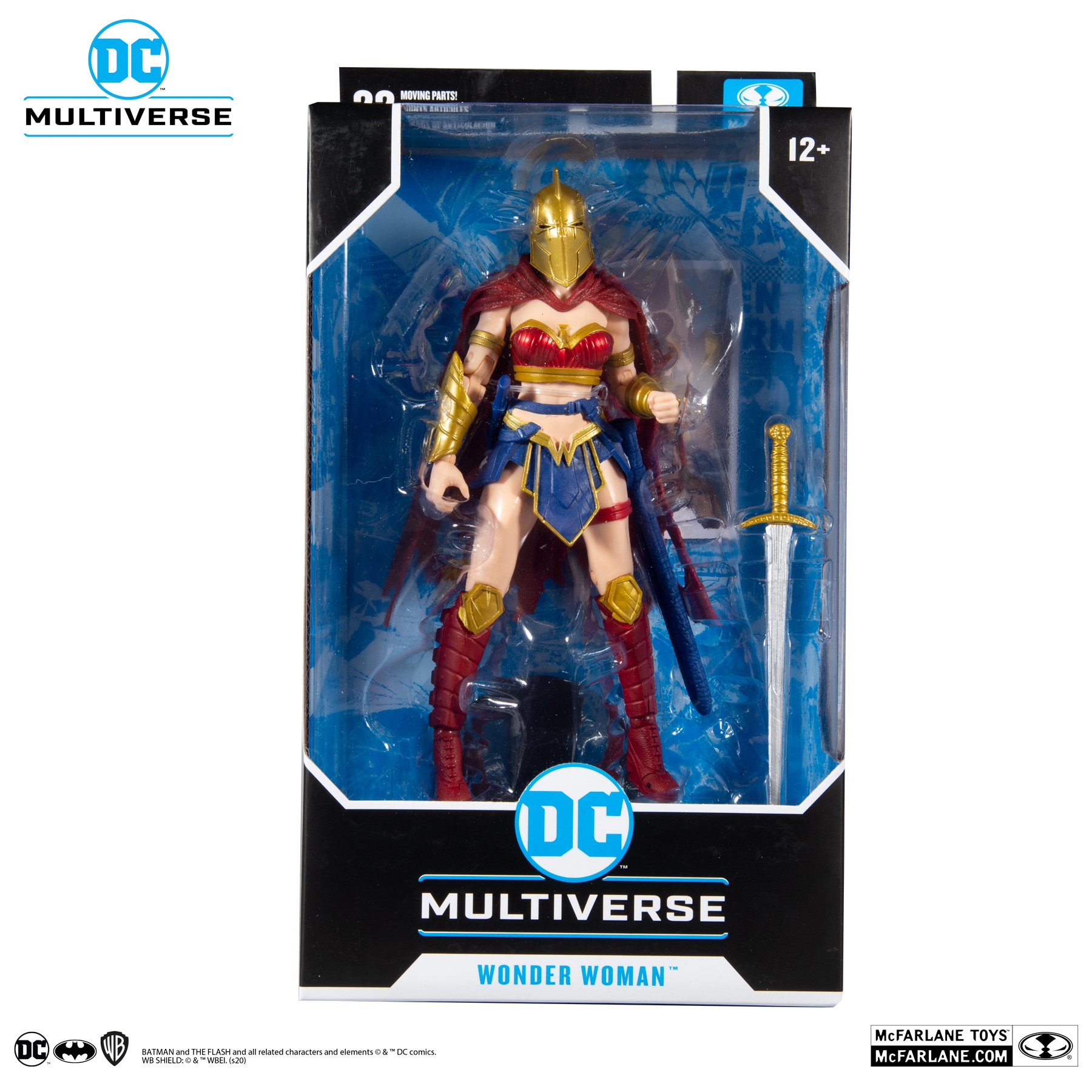 DC Multiverse  The Last Knight on Earth:   Wonder Woman with helmet 18 cm  Comics Plastic - 5