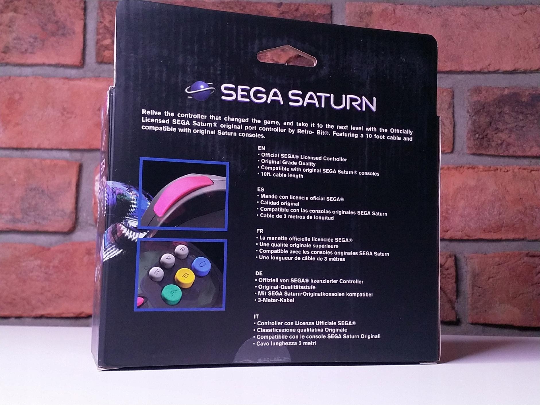 SEGA Saturn Official Wired Gamepad Grey Original Saturn Port - 10